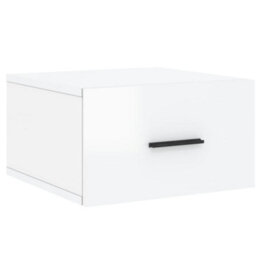 Berkfield Durable Wall-Mounted Bedside Cabinets 2 Pcs High Gloss White 35X35X20 Cm - thumbnail 5