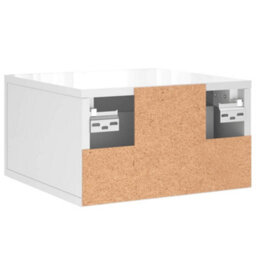 Berkfield Durable Wall-Mounted Bedside Cabinets 2 Pcs High Gloss White 35X35X20 Cm - thumbnail 9