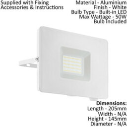 Adjustable Ip65 Outdoor Wall Flood Light With 50W Built-In Led For Porches - thumbnail 2