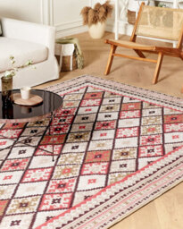 Beliani Rug Anadag Red 200 X 300 Cm Cotton - thumbnail 2