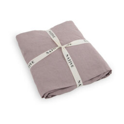 Native Natural Blush Pink Super King 100% Linen Fitted Sheet (180X200Cm) - thumbnail 2