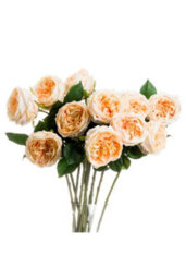 Butter Portland Rose - Realistic Artificial Flower For Decor - thumbnail 1