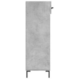 Berkfield Shoe Cabinet Concrete Grey 60X35X105 Cm Engineered Wood - thumbnail 7