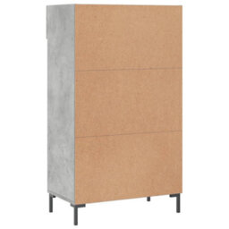 Berkfield Shoe Cabinet Concrete Grey 60X35X105 Cm Engineered Wood - thumbnail 8