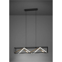 Loops Stylish Modern Black And Gold Pendant Light For Indoor Spaces - Ceiling Fixture - thumbnail 3
