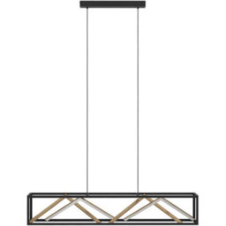 Loops Stylish Modern Black And Gold Pendant Light For Indoor Spaces - Ceiling Fixture - thumbnail 5