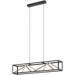 Loops Stylish Modern Black And Gold Pendant Light For Indoor Spaces - Ceiling Fixture - thumbnail 4