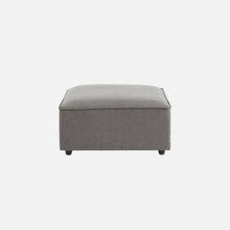 Sweeek - Square Pouffe In Light Grey Water-Repellent Fabric - Sense L91Xw91Xh44Cm - thumbnail 4