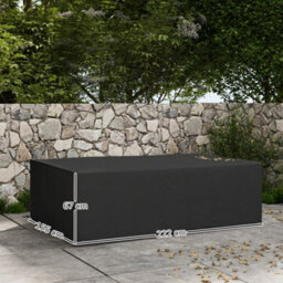 Outsunny Garden Furniture Cover Outdoor Waterproof Rattan Set Rain Protection - thumbnail 3