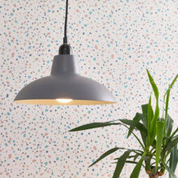 Valuelights Civic Metro Grey Ceiling Shade And Bulb (D)28.8Cm - thumbnail 3