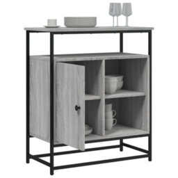 Berkfield Classic Sideboard Grey Sonoma 69X35X80 Cm Engineered Wood - thumbnail 4