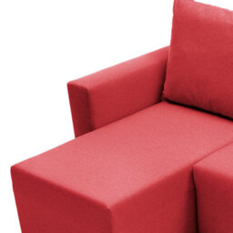 Abakus Direct Oslo Reversible Corner Sofa Bed In Red - thumbnail 8