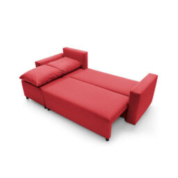 Abakus Direct Oslo Reversible Corner Sofa Bed In Red - thumbnail 7