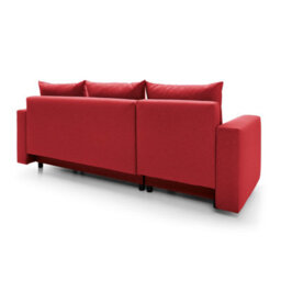 Abakus Direct Oslo Reversible Corner Sofa Bed In Red - thumbnail 4