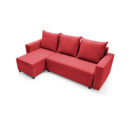 Abakus Direct Oslo Reversible Corner Sofa Bed In Red - thumbnail 5