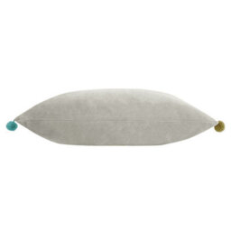 Paoletti Fiesta Velvet Pom-Pom Polyester Filled Cushion - thumbnail 2