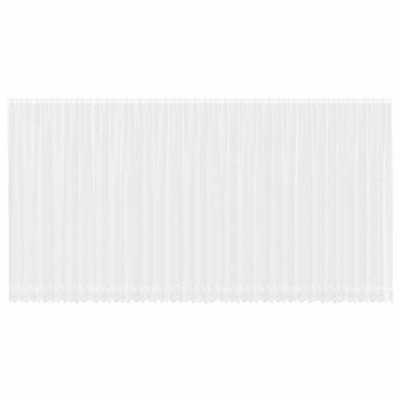 Berkfield Modern Curtains With Curtains Floral White 900 X 260 Cm Polyester