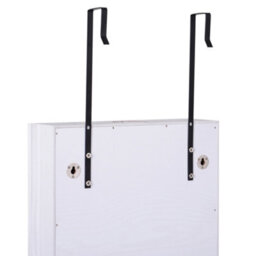 Homcom Hanging Mirrored Jewel Storage Cabinet Organiser Lockable W/6 Led White - thumbnail 8