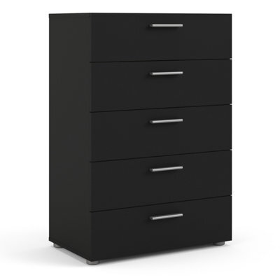 Furniture To Go Pepe Chest Of 5 Drawers In Black - image 1