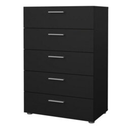 Furniture To Go Pepe Chest Of 5 Drawers In Black - thumbnail 3