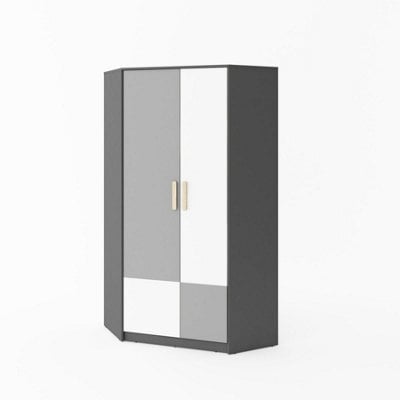 Arte Pok Corner Wardrobe  (H)1930mm (W)950mm (D)950mm - Space Saving Children's Wardrobe - image 1