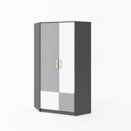 Arte Pok Corner Wardrobe  (H)1930mm (W)950mm (D)950mm - Space Saving Children's Wardrobe