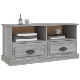 Berkfield Durable Tv Cabinet Grey Sonoma 93X35.5X45 Cm Engineered Wood - thumbnail 4