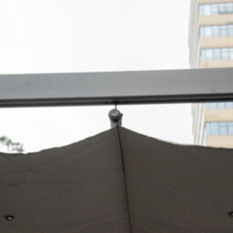 Outsunny 3X3(M) Pergola Gazebo Sun Shade Shelter Aluminium Garden Canopy, Grey - thumbnail 8