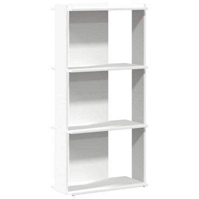 Berkfield Elegant Bookcase 3-Tier White 60X30X120 Cm Engineered Wood - image 1