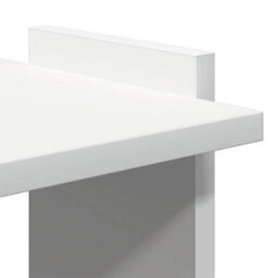 Berkfield Elegant Bookcase 3-Tier White 60X30X120 Cm Engineered Wood - thumbnail 7