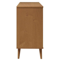 Berkfield Drawer Cabinet Molde Brown 113X40X80 Cm Solid Wood Pine - thumbnail 6
