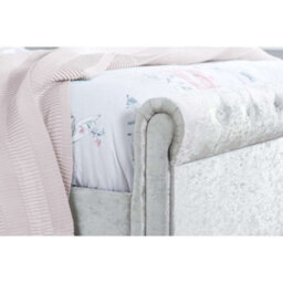 Birlea Sienna Small Double Bed In Steel Crushed Velvet - thumbnail 4