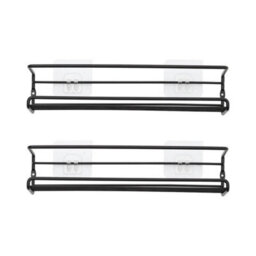 2Pcs Spice Herb Jar Rack Wall Shelf Holder - thumbnail 1