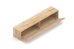FurniComp LTD Furnicomp Combo 138Cm Floating Wall Hung Tv Unit - Cadiz Oak Com-62-09 - thumbnail 3
