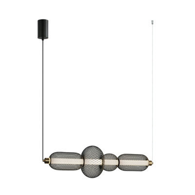 Luminosa Lighting Luminosa Marco Bar Pendant Ceiling Light Black 3000K Warm White - image 1