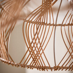 Dibor Woven Natural Home Décor Pendant Ceiling Light Shade H22 X D40Cm - thumbnail 4