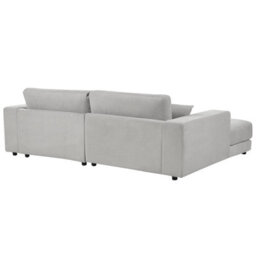Beliani Corner Sofa 3 Seater Lofoten Fabric Light Grey Right Hand - thumbnail 5