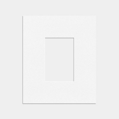 Ak Frames 12X10 White Picture Mounts To Fit 6X4 Aperture Size - Mount Board Only (No Frame Included) - image 1