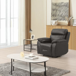 Furniture Instore Renato Genuine Leather Grey Electric Power Recliner 3+1 Seater Set - thumbnail 6