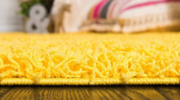 "Bravich Mustard Yellow Thick Shaggy Rug - California - 160X230Cm (5'4""x7'8"")" - thumbnail 3