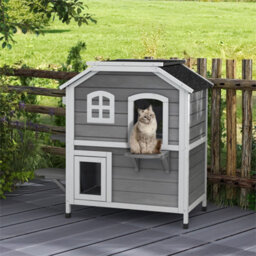Grey-Cat Condo W/ Tons Of Room & Openable Roof Fir Wood - thumbnail 3