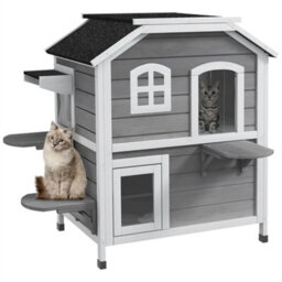 Grey-Cat Condo W/ Tons Of Room & Openable Roof Fir Wood - thumbnail 4