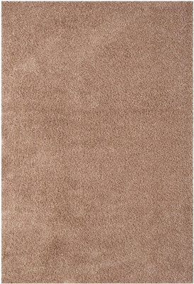 Modern Extra Large Small Soft 5Cm Shaggy Non Slip Bedroom Living Room Carpet Runner Area Rug - Dark Beige 60 X 110 Cm - image 1