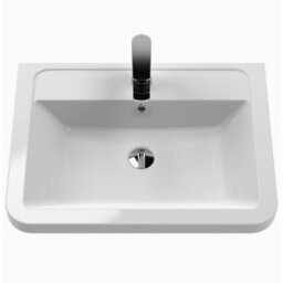 Hudson Reed Solar Wall Hung 2 Drawer Vanity Unit & Ceramic Basin, Indigo Blue Matt, 607 X 540 X 450mm - thumbnail 2