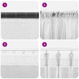Walplus Curtains With Curtains White 600X240Cm Polyester - thumbnail 6