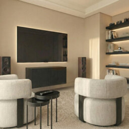 my furniture Inga Black Oak Floating Sideboard - thumbnail 2