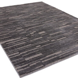 The Rug Edit Axel Luxe Geo Charcoal Living Room Rug - 120X160Cm - thumbnail 4