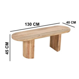 Royal Solid Mango Wooden Dining Bench 130 Cm - thumbnail 5