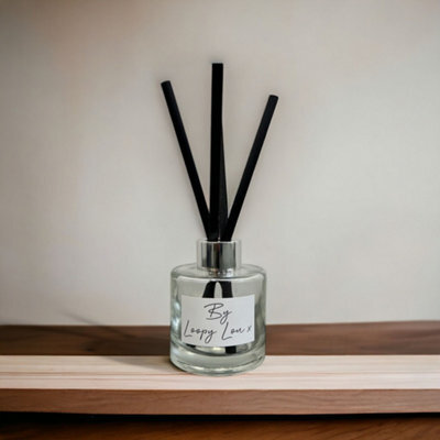 60 Second Makeover Limited Tinsel Luxury Reed Diffuser Highly Fragranced Scented Glass With Black Reeds
