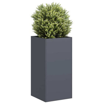 Berkfield Planter Anthracite 40X40X80 Cm Cold-Rolled Steel - image 1